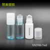 Atacado roller ball frasco 5ml óleo essencial grânulo vazio frasco mini plástico perfume sub-frasco pauzinhos garrafa