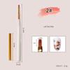 Pluma Japonesa para Uñas Pincel para Uñas Varilla de Madera Pluma de Dibujo a Color Pluma para Dibujo de Líneas Forma de Abanico Degradado Viñeta Francesa Herramienta Pincel para Fototerapia