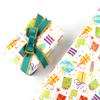 Papel de Presente de Aniversário Infantil Mais Vendido Internacionalmente, Papel de Presente de Desenho Animado, Papel para Capa de Livro de Brinquedo de Animal Fofo, Pronto para Entrega