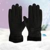Guantes Térmicos para Ciclismo de Invierno, Guantes de Algodón a Prueba de Frío para Bicicleta Eléctrica con Lazo para Mujer, Suministros del Fabricante Guantes Especializados con Dedos Separados