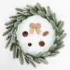 Planta Artificial Plástico Estéreo Doble Cara Agujas de Pino Agujas de Pino Plástico Simulado Guirnalda de Árbol de Navidad Decoración Agujas de Pino Plástico
