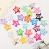 Horquilla rota con forma de estrella pentagonal para niña, horquilla con flequillo, accesorios para el cabello con clip Y2k, color dopamina, para niña pequeña