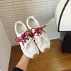 Versión de Piel de Vaca de Cuero Genuino Zapatos de Entrenamiento Alemanes para Mujer, Suela Gruesa, que Aumentan la Altura, Doble Cordón, Tenis Retro, Zapatos Deportivos Casuales para Correr