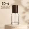 Frasco de Perfume Frasco Vazio com Tampa de Madeira 10ml Portátil para Viagem Tamanho Amostra Frasco de Vidro com Borrifador