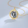 Al por mayor Nuevo Vintage Plata Tailandesa Moneda Antigua Escorpión Colgante para Mujer Diseño de Nicho Lujo Ligero S925 Plata de Ley Collar Joyería
