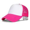 Impresión de Logotipo Personalizado Estampado en Caliente Combinación de Colores Sencilla Gorra con Visera de Malla Cómoda Transpirable Sombrero para el Sol Gorra de Béisbol