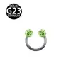 Titanio G23 Shambhala bola completa de diamantes sobre cerrado aro para labio tabique nasal C Barra joyería para piercing corporal fábrica en stock venta al por mayor