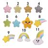 Bordado Yi bordado tela pegatinas bordado a máquina sello moderno lindo estrellas arcoíris autoadhesivo ropa decorativa parche bordado pegatinas