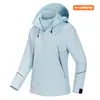 Outono/Inverno Funcional Zíper Angulado Bolso Grande Três em Um Roupa de Trabalho ao Ar Livre Logotipo Personalizado Jaqueta à Prova de Vento e Água Impressão