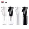 Botella pulverizadora continua Spot 200ml300ml Botella hidratante de maquillaje plástico alta presión peluquería regadera para alcohol
