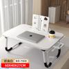 Mesa Pequeña para Cama, Escritorio para Dormitorio de Estudiantes, Escritorio Plegable para Perezosos de Dormitorio, Mesa para Ventana Saliente, Escritorio Giratorio Pequeño de Madera Maciza para Computadora