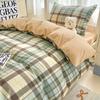Conjunto de Cama de Algodão de Três Peças para Dormitório de Estudantes 100% Algodão Cama Lençóis Capa de Edredom Solteiro Capa de Edredom de Algodão Novo Estilo