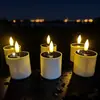 Luz de vela electrónica simulada transfronteriza, vela LED de llama parpadeante sin humo, luz nocturna decorativa para ambiente navideño