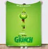 Monstro Verde de Natal Grinch Flanela Impressão Digital Manta de Cochilo Manta de Sofá Manta de Ar Condicionado Dropshipping