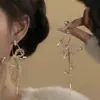 "Qingyu Roudie" Nuevos Pendientes de Borla de Mariposa Hueca Estilo Chino, Estilo Antiguo, Súper tipo Hada, Hermosos Pendientes Dorados para Mujer