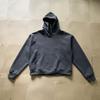 Octo Americano Solto Outono e Inverno Versão Boxy Moletom Pesado Curto Cleanfit Cor Pura com Capuz Top Rígido