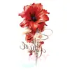 Pegatinas de Tatuaje Temporales de Flor Nueva de Colores para Brazo Transfronterizas, Rosa Roja Grande, Impermeables y a Prueba de Sudor, Pegatinas Temporales Desechables, Flores Realistas