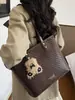 Shuai Mi Jia simple, elegante, moderno, gran capacidad, nuevo modelo 2026, para estudiante universitario, para ir al trabajo, de hombro, bolso tote casual