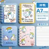 Caderno de desenho animado de livro de bobina pequena fofo super fofo mini bloco de notas de bolso portátil presente para alunos do ensino fundamental