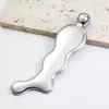 Palo Metálico para Masaje de Ojos Masajeador Facial 3D Facial y Corporal en Forma de V Rodillo con Forma de Pez Tabla Gua Sha de Sirena