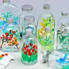 Botella de Vidrio Graffiti Pintada a Mano Hecha a Mano para Niños DIY Botella Estrella de la Suerte Botella Transparente Jarrón de Pintura Creativa Paquete de Materiales