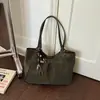 Bolsa de Tote Americana de Nicho Escarchada para Otoño Temprano, Gran Capacidad para Mujer, Versátil Retro, para Viajes al Trabajo, Meilade, Bolso de Hombro Único, Bajo el Brazo