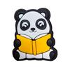 Bonito panda sapatos de animais flor sapato fivela acessórios pvc cola macia diy acessórios dos desenhos animados frisado pequenas jóias atacado