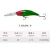 Mino Luya Señuelo Falso 85Mm/17.5G Mino Flotante de Largo Alcance Pesca de Agua Dulce Boca Inclinada Caballa Lubina 9195