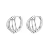 Pendientes de Plata de Ley 925 con Aguja y Concha, Diseño Minimalista, Únicos y Elegantes, Pendientes de Moda Versátiles