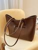 Bolso Tote de Gran Capacidad de Moda Tendencia 2026 para Mujer, Bolso de Hombro con Asa Grande Simple y Elegante