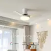 Luz de ventilador moderna minimalista, luz silenciosa para sala de estar, dormitorio y comedor, luz de ventilador de techo estilo crema para protección ocular, iluminación popular para el hogar
