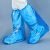 Cubrezapatos de lluvia desechables, impermeables, antideslizantes, cubrezapatos de plástico transparente para pies, universales para uso en exteriores, engrosados, resistentes al desgaste y a la lluvia.