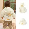 Roupas Infantis Balabala Jaqueta de Penas para Bebê Roupa de Inverno Casaco Leve para Bebê Top com Designs Fofos e Modernos