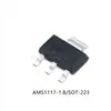 Chip de fuente de alimentación regulada SOT-223 AMS1117-1.2 1.8 2.5 3.3 5.0 V ADJ, circuito integrado reductor