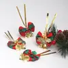 Campana de Copo de Nieve Navideña Corbata Lazo de Seda Paz Regalo Festivo Boda Caja de Dulces Joyería Accesorios de Ropa Accesorios DIY