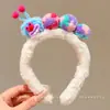 Diadema de Peluche Antideslizante Linda para Lavado de Cara 2026 Nuevo Estilo Diadema para Mujeres Aplicación de Mascarilla Goma para el Pelo Pinza para el Pelo Tocado