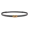 Cinturón Decorativo Fino de Piel Genuina para Mujer, Cinturón para Cintura de Abrigo, Combinación para Falda, Traje, Chaqueta, Cadena de Cintura, Versátil, Estilo, Cinturón