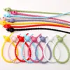 Corbata de Calabaza de Silicona de Doble Agujero Colorida Corbata Multifuncional de Aproximadamente 20 cm de Largo Accesorios Hechos a Mano para DIY Paquete de Materiales para Llaveros