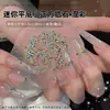 Rhinestones para decoración de uñas de color mixto súper brillantes, mini gemas cuadradas para uñas de base plana, decoraciones para uñas de color dopamina