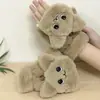 Luvas Recheadas Gato de Desenho Fofo Meio Dedo Flip Quente Espessadas Estudante Teclado Luvas Mulheres Inverno