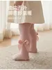 Nuevos y elegantes leotardos de bebé para otoño e invierno con decoración de lazo, adecuados para actuaciones de bebés y atuendos de princesa, edades 0-6 años
