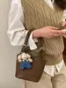 Bolsa Única com Textura para Mulheres 2026 Nova Tendência Versátil Bolsa de Ombro Transversal Bolsa Simples Mãe e Filha