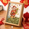 Porta-Retrato Pequeno Ornamento do Deus da Riqueza, Deus da Riqueza Atrai Riqueza e Tesouros, Decoração de Mesa, Decoração de Sala de Estar, Presente Personalizado