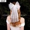 Véu de Noiva de Alta Qualidade Curto com Laço Fofo Doce Simples Adorno de Cabeça Fotografia Vestido de Casamento Foto Menina Acessórios de Cabelo