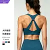 Sujetador deportivo altamente elástico y amigable con la piel, con un hermoso diseño en la espalda, a prueba de impactos, de soporte y ajustable para actividades de yoga y fitness