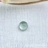 Pendientes de Aleación de Titanio Astmf-136 con Forma de Disco y Piedra Ojo de Gato Fotosensible Pendientes de Titanio G23 con Piedra Ojo de Gato Joyería para Piercing