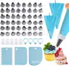 Conjunto de 62 peças Bico para Decorar Bolo conjunto de Ferramentas de Confeitaria saco de Decorar amarração Ferramenta para Decorar Bolo