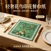 Directo del fabricante: Servilletas de papel especiales para restaurantes occidentales, con un estampado floral y de pájaros de lujo ligero, servilleta decorativa de alta gama para cenas