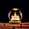 Bola de cristal con grabado láser tridimensional 3D para iglesia Chadu, adornos luminosos de luz nocturna, venta al por mayor transfronteriza