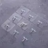 Gancho Adhesivo Transparente Sin Taladro, Sin Dejar Marca, para Colgar en la Pared Detrás de la Puerta, Perchero de Acrílico, Gancho Fuerte para Baño Ff